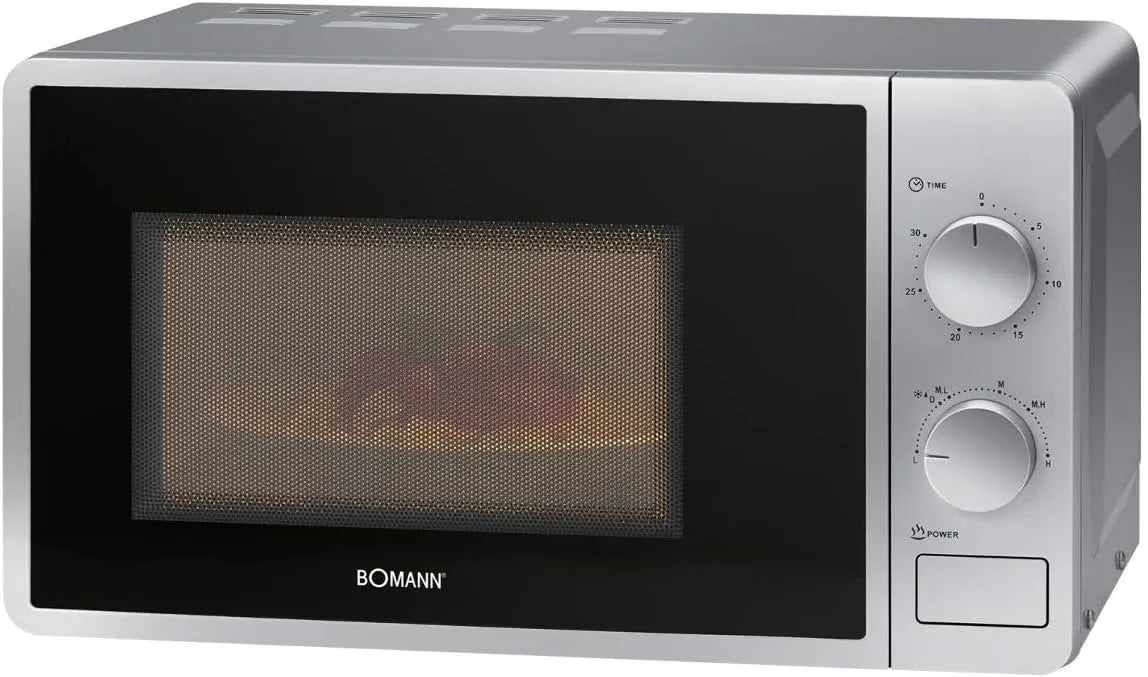 Bomann, Samostatné mikrovlnné trouby, ® mikrovlnná trouba, Černá / stříbrná, 700 W, 20 l, 24.5 cm