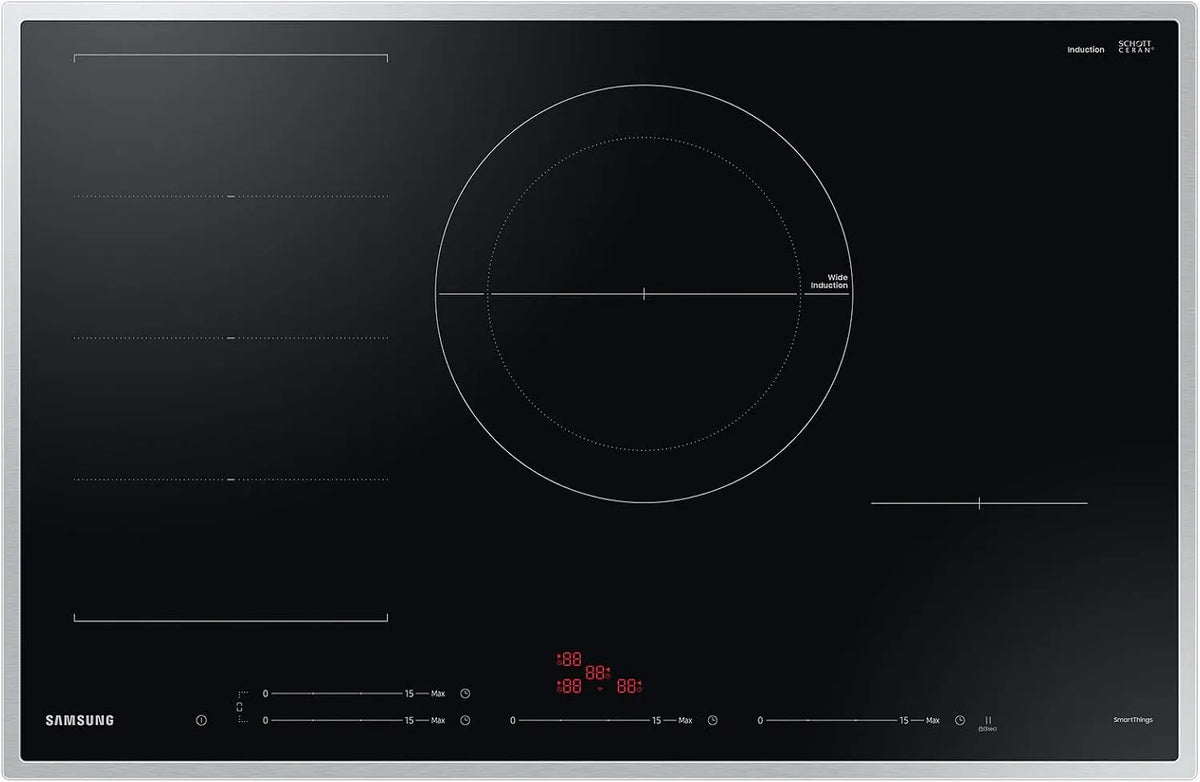 Samsung NZ84C6057HK/U1 NZ84C6057HK, Varné desky, / U1 samostatná indukční varná deska - řada 6, Černá, 80 cm, 48 x 800 x 520 mm