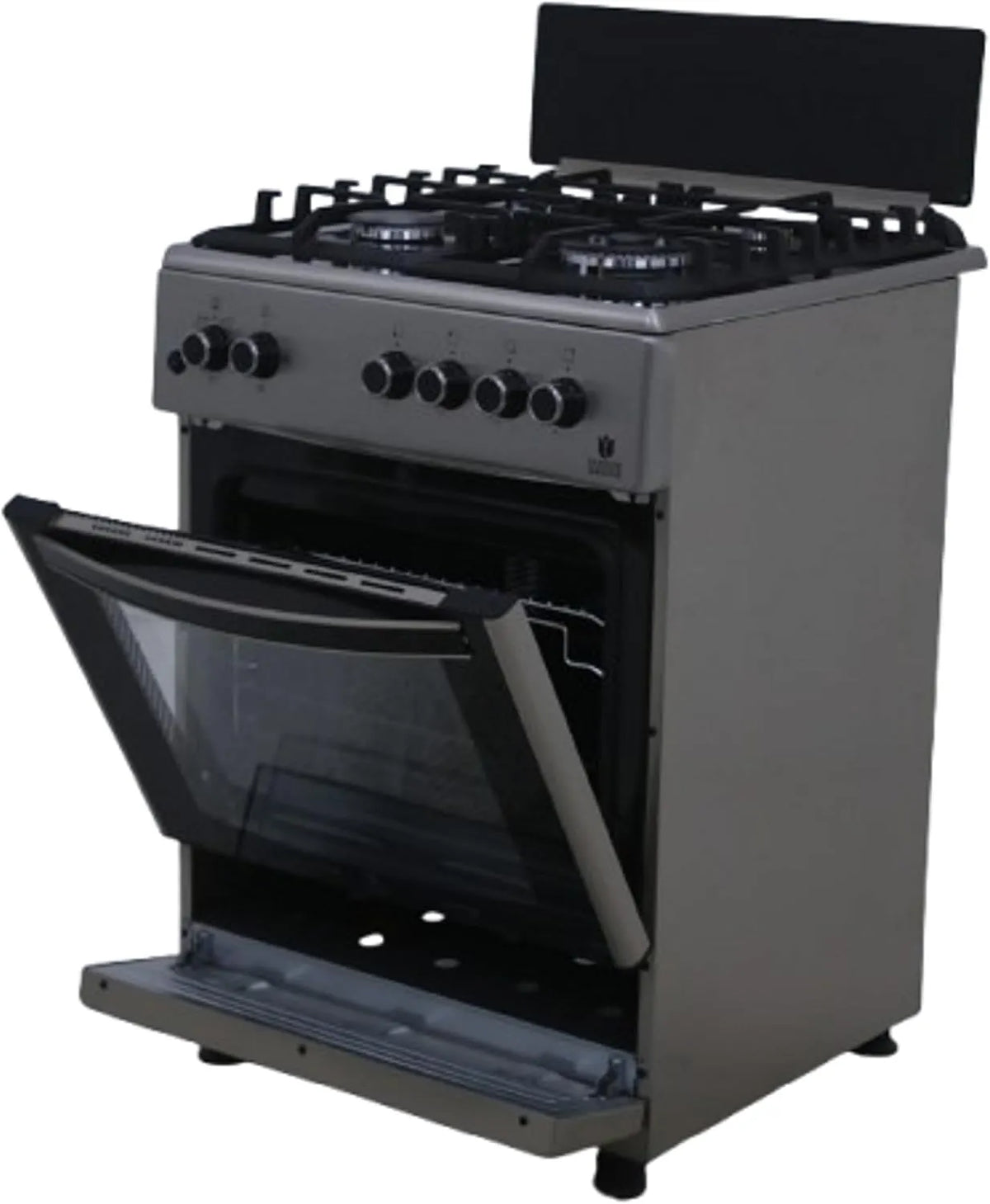 Gasline, Sporáky, Plynové potrubí, plynový sporák, plynová trouba, gril, cirkulující vzduch, WOK, Černá / stříbrná, 60KG, 64 l, 3 cm, 12, 10 kW