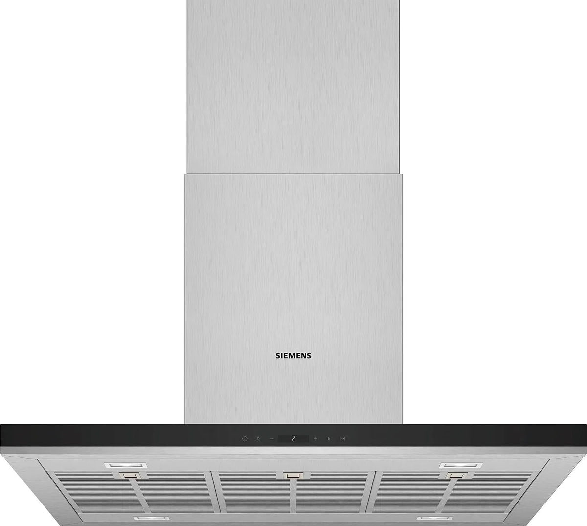 Siemens iQ500 LF98BIP50, Nástěnné digestoře, Integrovaná ostrovní kapota 90 cm nerezová ocel, Stříbrná, 90 cm, 32 kW