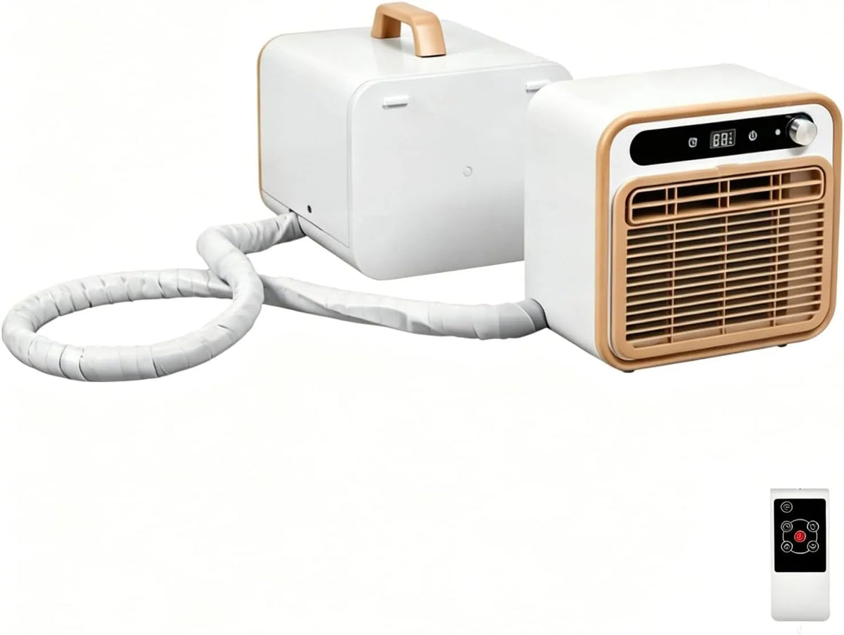 VitalisWorks, Mobilní klimatizace, Přenosná štípačka s 1500 W, ideální pro motoristy, ložnice a kempování, kompaktní, Bílá, 1500 W, 5000 BTU
