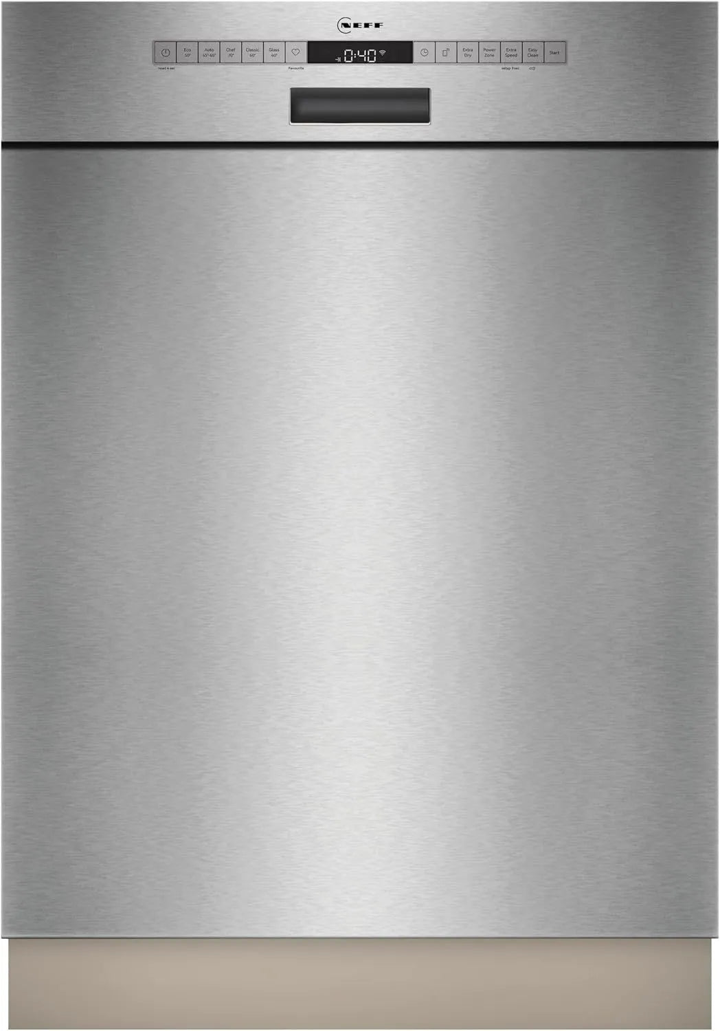 Neff S125HCS03E, Myčky nádobí, NEFG N 50 Smarter sub- division myčka nádobí 60 cm nerezová ocel, Stříbrná, 60 cm, 42 dB, 75 kW, 9 L