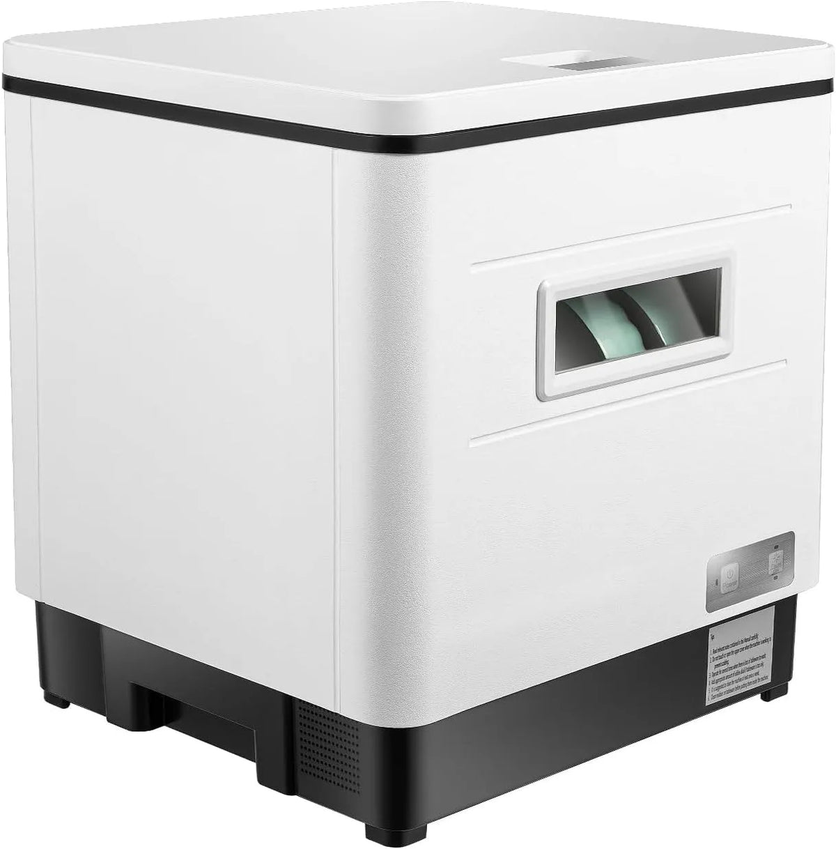 czyuRachel, Stolní myčky nádobí, Stolní myčka, Smart myčka nádobí, Stolní myčka pro 6 stropů, Ovládací zařízení, Bílá, 55 dB, 800W, 240V, 50 Hz