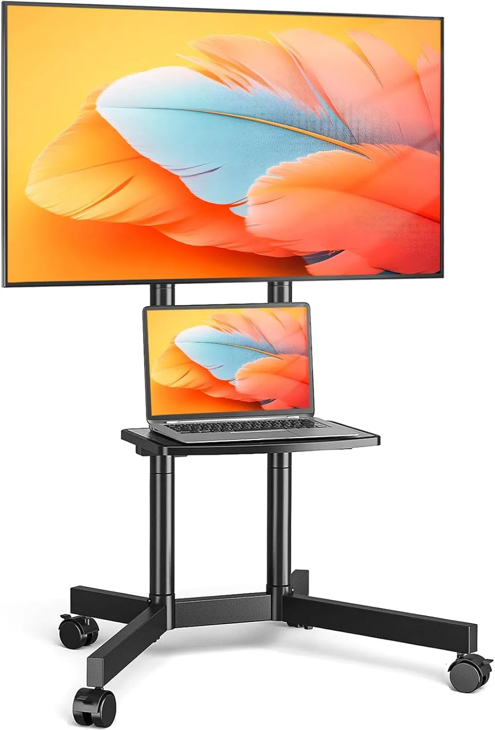 TVON, Stojanové nohy, Mobil TV stojan pro 32- 75 palců, až 40 KG, VESA 400x400 mm, Černá, 40 KG, 400x400 mm, 100 mm, 400 mm