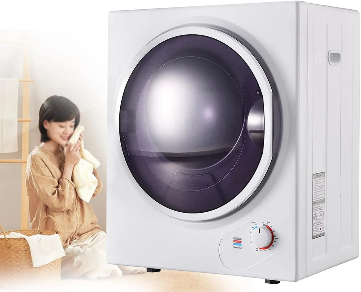 ZWJABYY, Odvětrávací sušičky, Mini Tumble Sušička, Vysoušeč výfukových plynů, Přední Loděč, 850W, PTC Keramické, Šedá, 2, 5 kg, 240 V