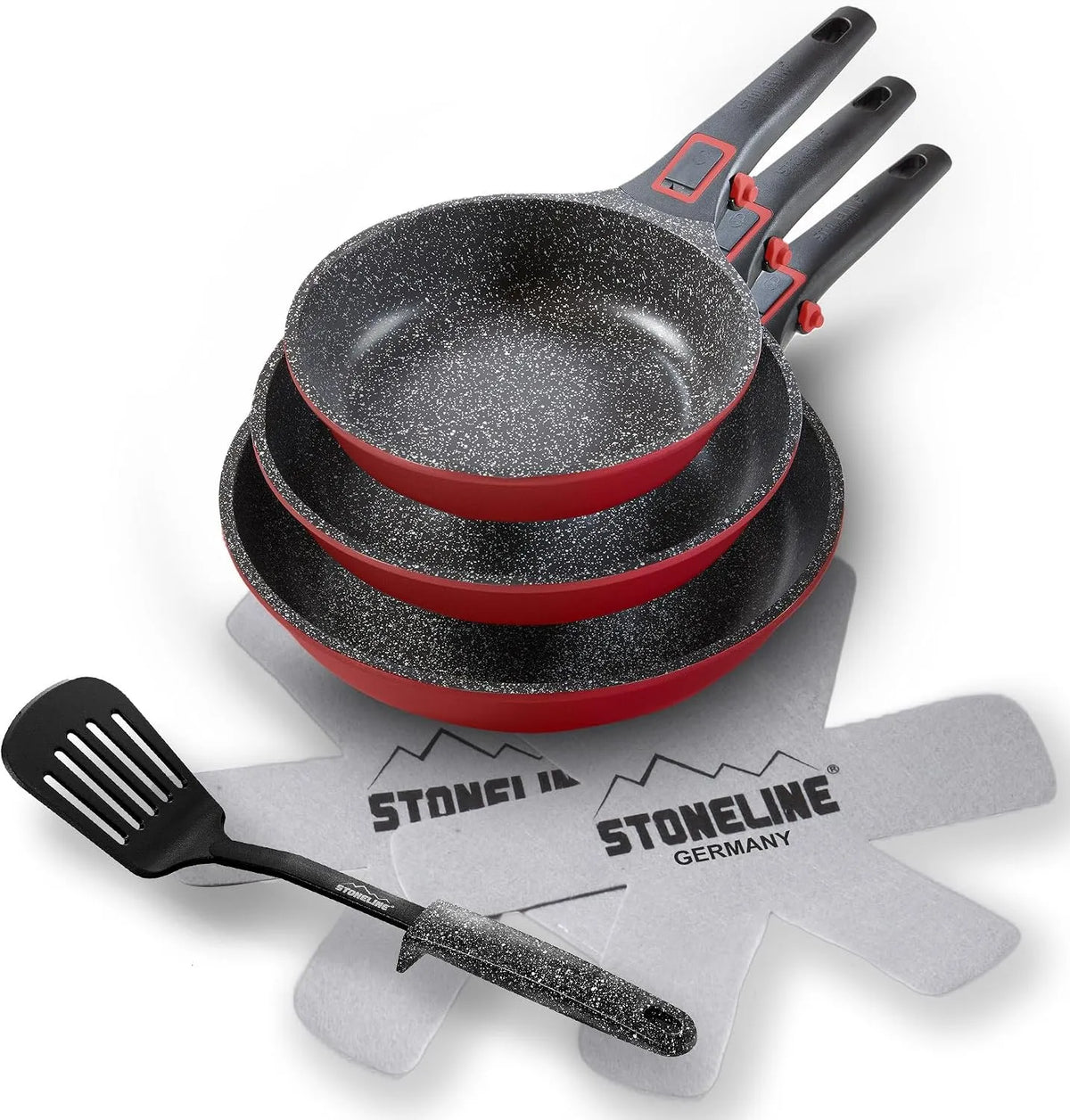 STONELINE 6-teilig, Pánské a chlapecké kalhoty, SMART pan set 6- díl 20 / 24 / 28 cm, Vícebarevné, 28 cm, 6 cm, 0 l, 24 cm