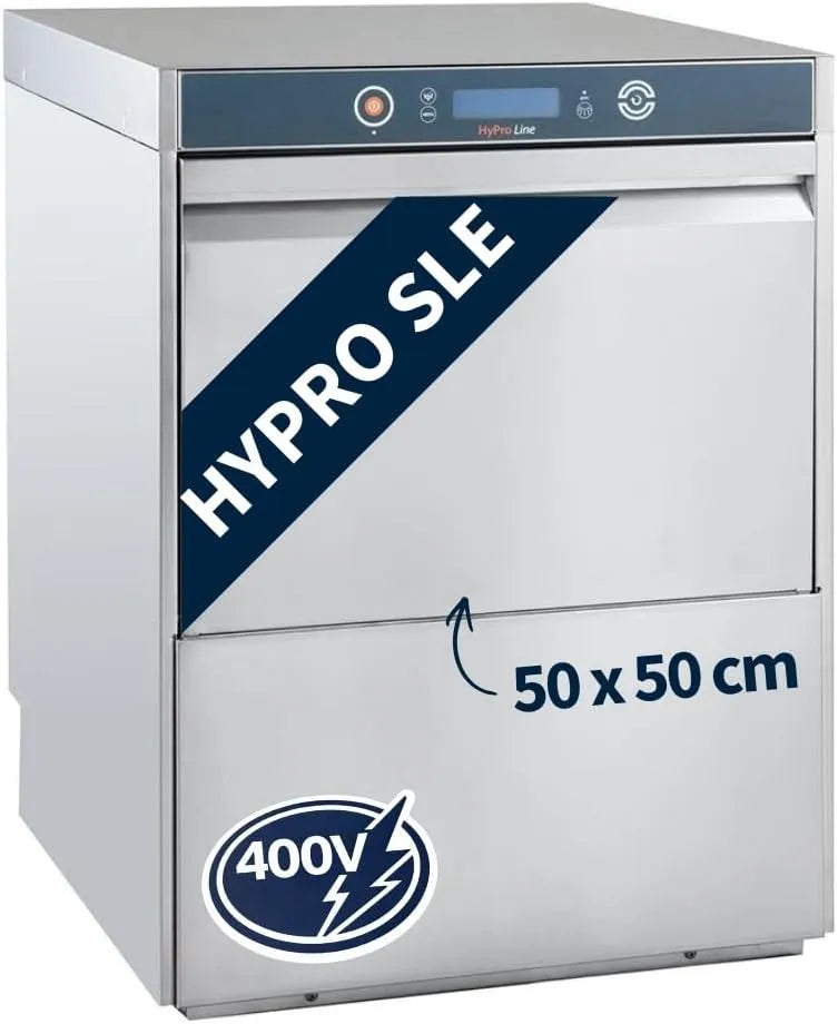 GastroHero HYPRO-GSM54SLE, Myčky nádobí, Myčka na nádobí 50x50, 400 V, nerezová ocel HYPRO, Stříbrná, 50x50, 4 v