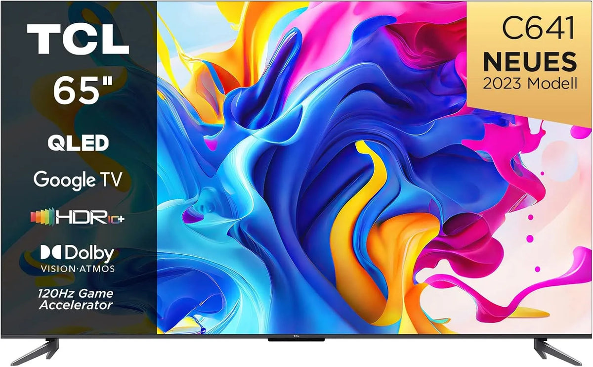TCL DVB-T2/S2/C HDR10, Televizory, + C641 TV 65 palců (164cm) QLED 4K UHD, 120 Hz Gaming, Dolby Vision, Dolby, Černá, 164cm, QLED, 4K