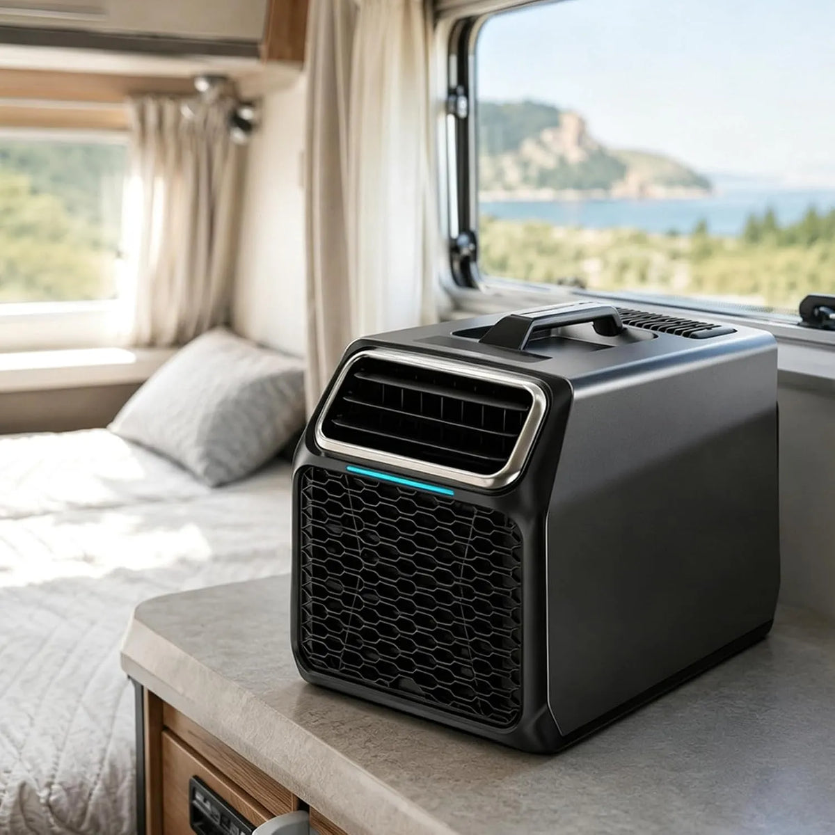 levigationlu, Mobilní klimatizace pro obytné automobily 5000 BTU, 220 V, pro obytné automobily, stany a, Bílá, 5000 BTU