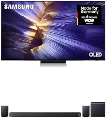 Samsung 4.0.2-Kanal-R 11.1.4-Kanal-Soundbar, Televizory, OLED 4K TV S90F 77 palců (195 cm) UHD AI TV s OLED HDR HW-Q995GF Q série 11.1.4, Černá