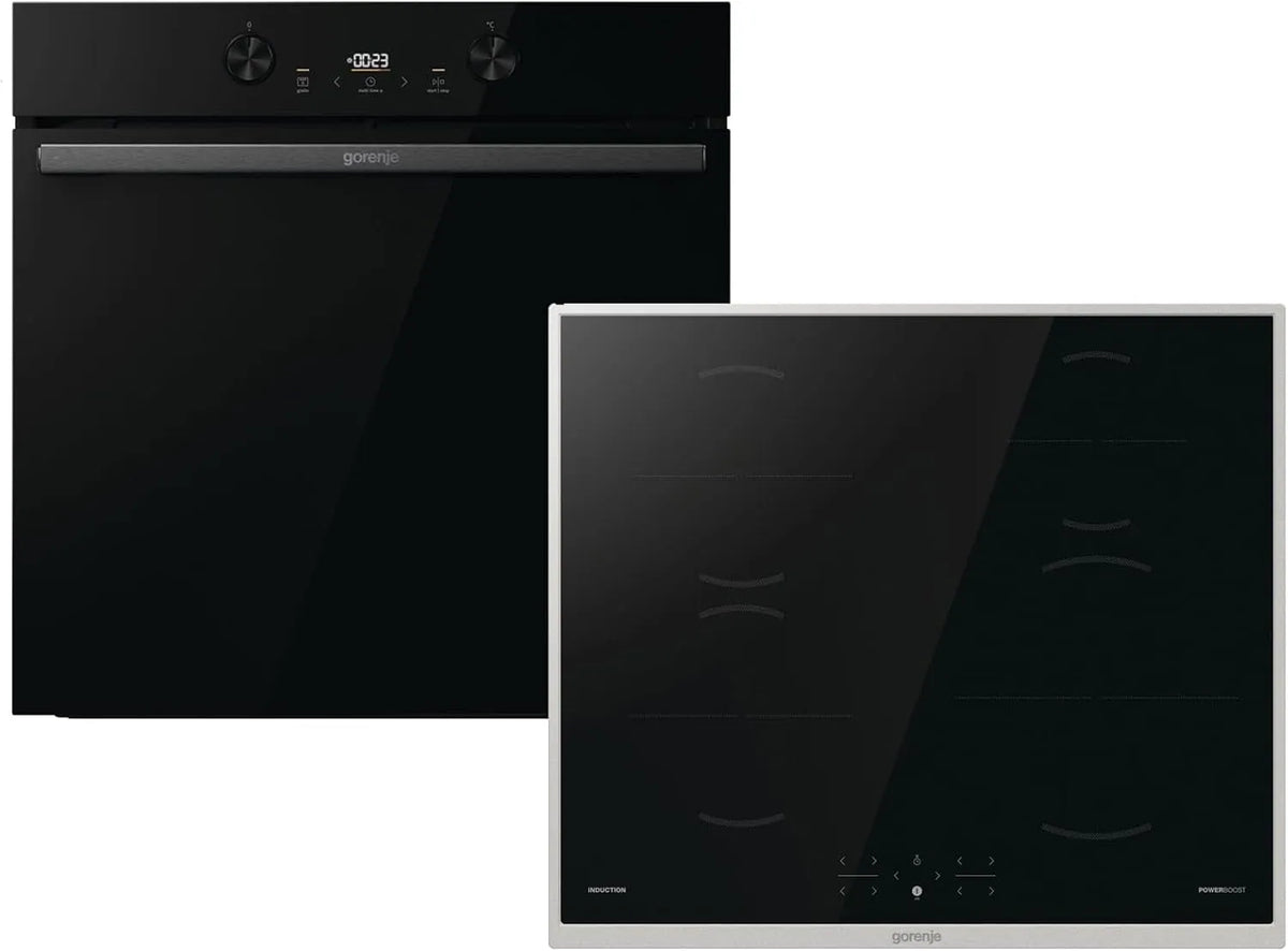 Gorenje BOS6737E20FBG GI6401BX, Sety sporáku a trouby, Dark Pepper Set SID - trouba + samostatná indukční varná deska, Černá, 60 cm, 77 l