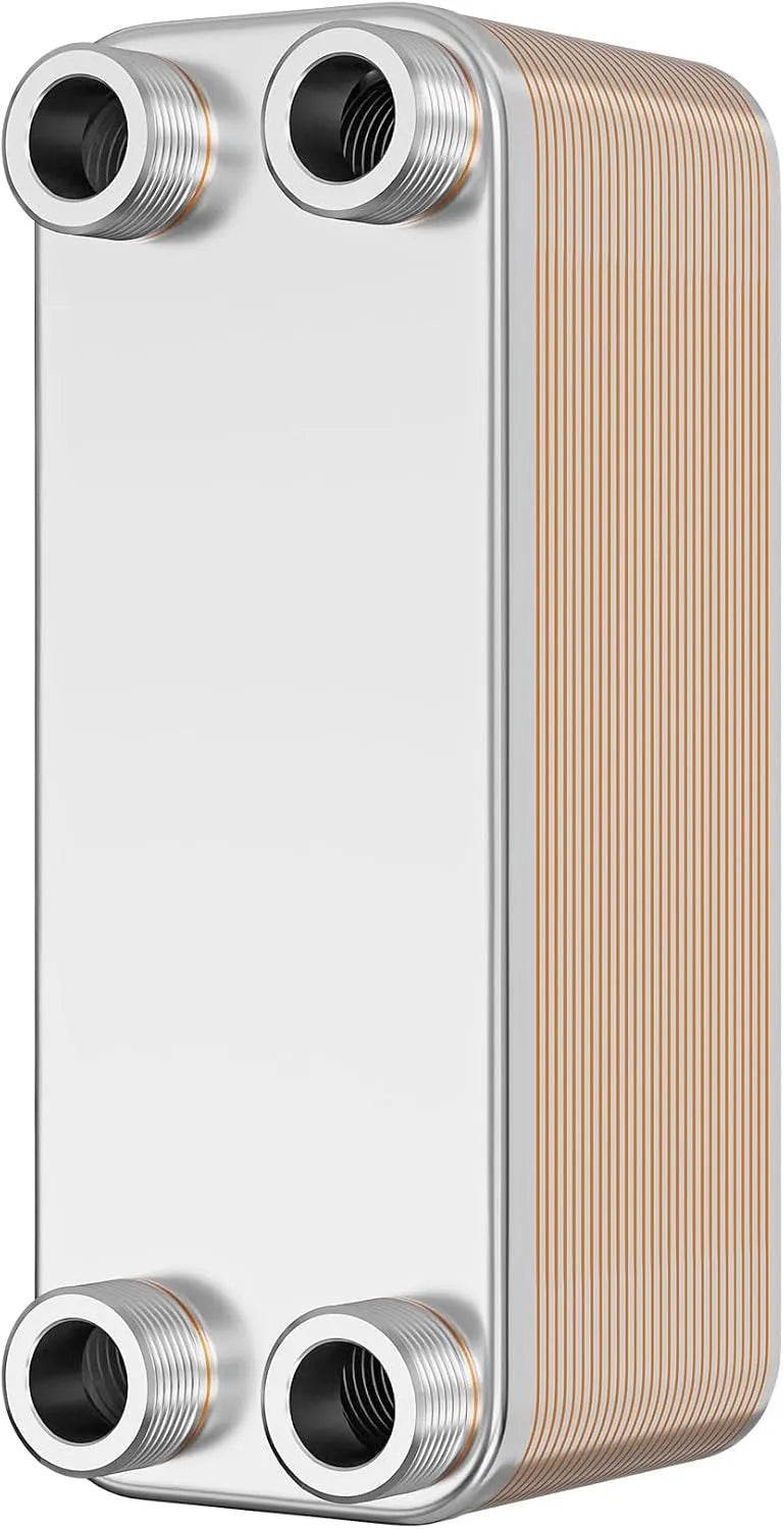 Wiltec, Ústřední topení a příslušenství, výměník tepla 30 desek, max. 175 kW, 12 m3 / h 1, 50 l na průchod, výměník tepla z, Stříbrná, 175 kW
