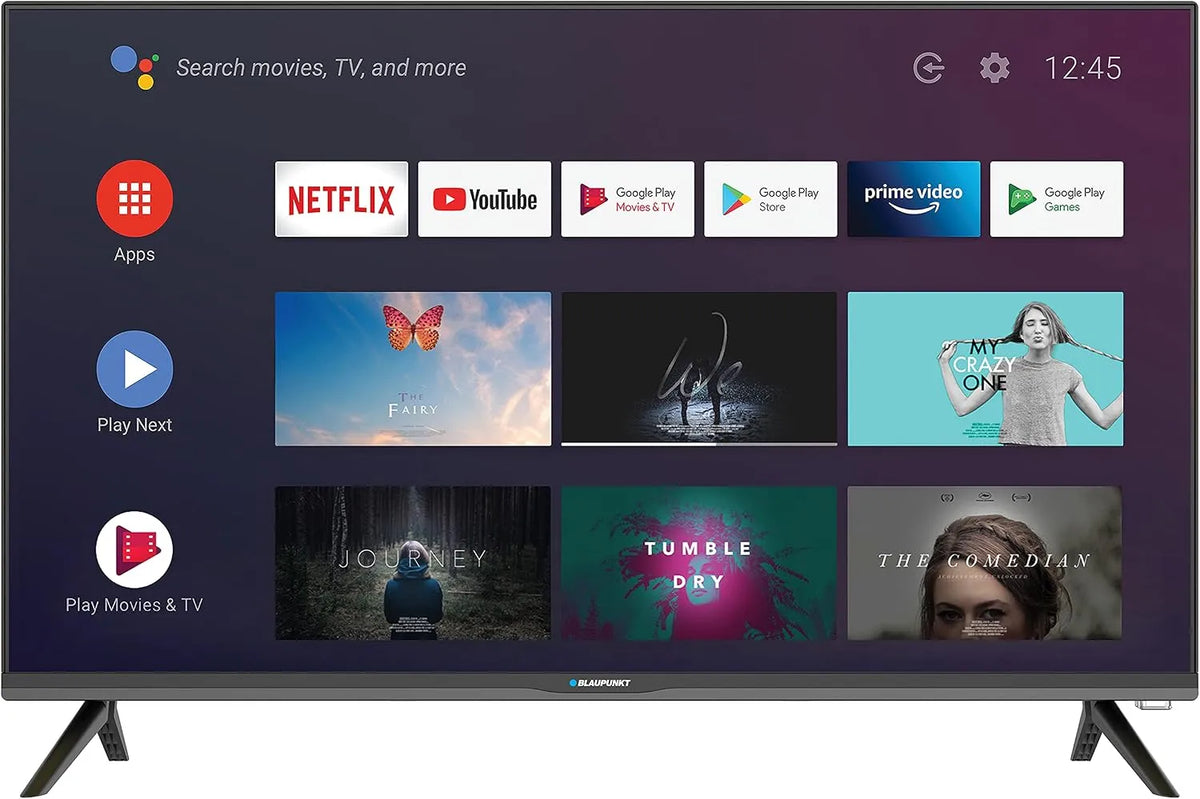 BLAUPUNKT BA32H4142LEB, Televizory, Blue Point Android TV 81 cm (32 palců) HD TV (Smart TV, Chromecast, bezrámový), Černá, 4142L, 81 cm