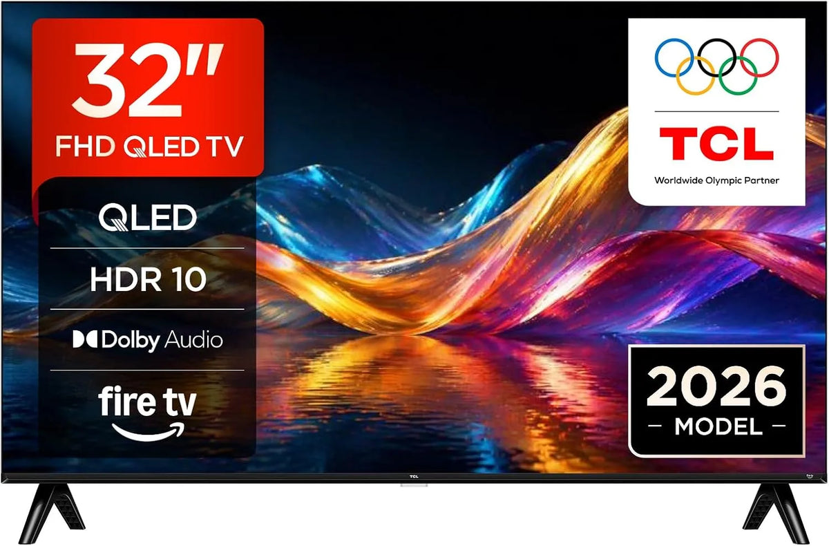 TCL 32V5D, Televizory, QLED 32 palců TV, Full HD HDR Smart TV, Fire TV, Direct LED, Černá, 32V, QLED, Full HD
