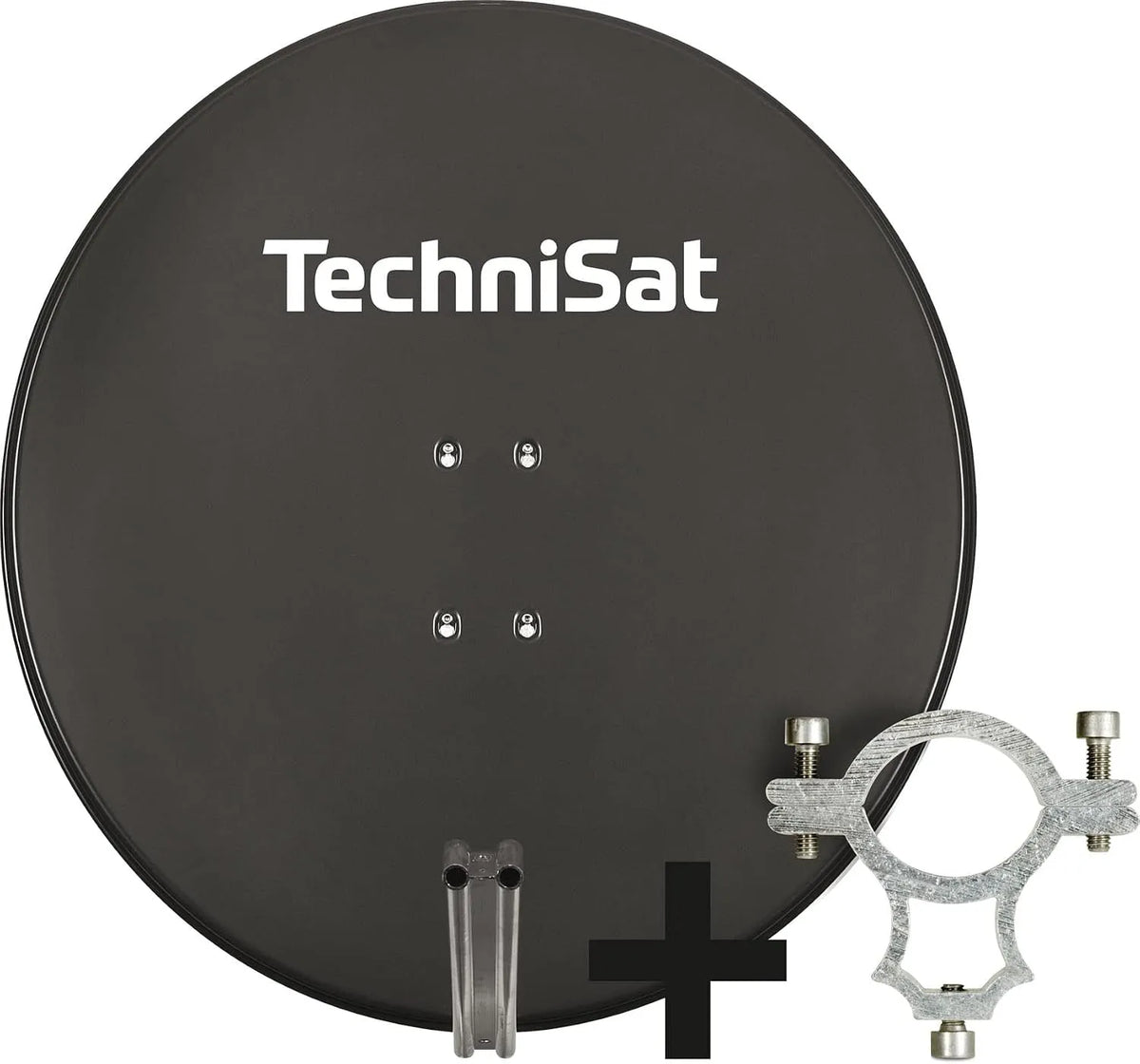 TechniSat, Satelitní nádobí, SATMAN 850 Plus - Satelitní miska, 85 cm Sat facility, Gray, Šedá, 85 cm, 6, 5 cm, 4K, 40 mm