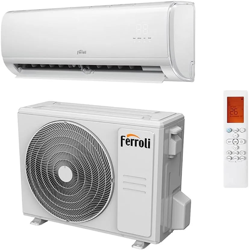 Generic, Splitové klimatizace, Ferroli Monosplit Giada S Inverter 12000 BTU R32 Wi-Fi Energy Class A + +, Šedá, 12000 BTU, 32 W