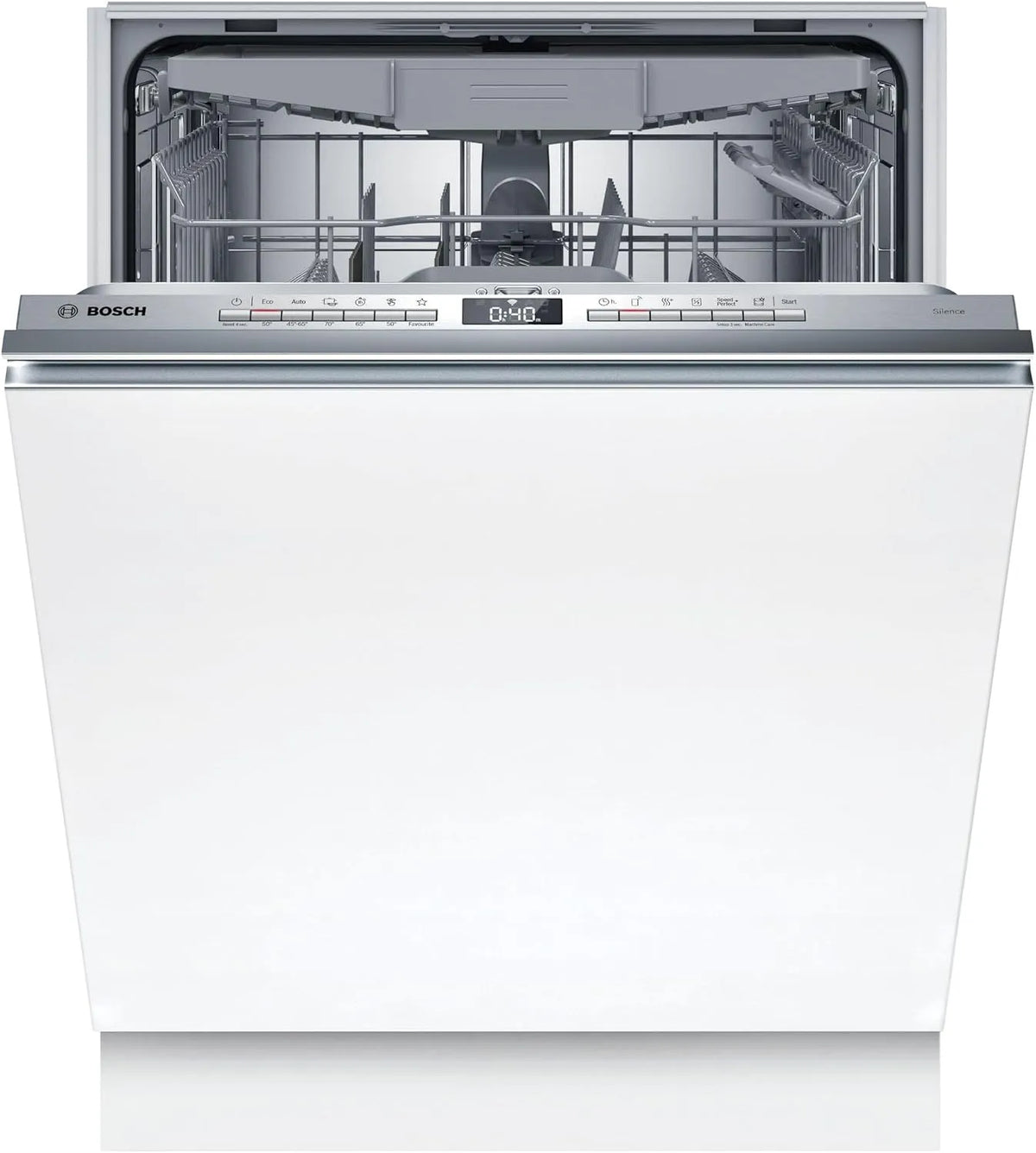Bosch SMV4HVX14E, Myčky nádobí, 60 cm, Myčka nádobí 60 cm, plně integrovaný, zásuvka příborů, automatizovaný čas startu, Stříbrná, 5 x 59