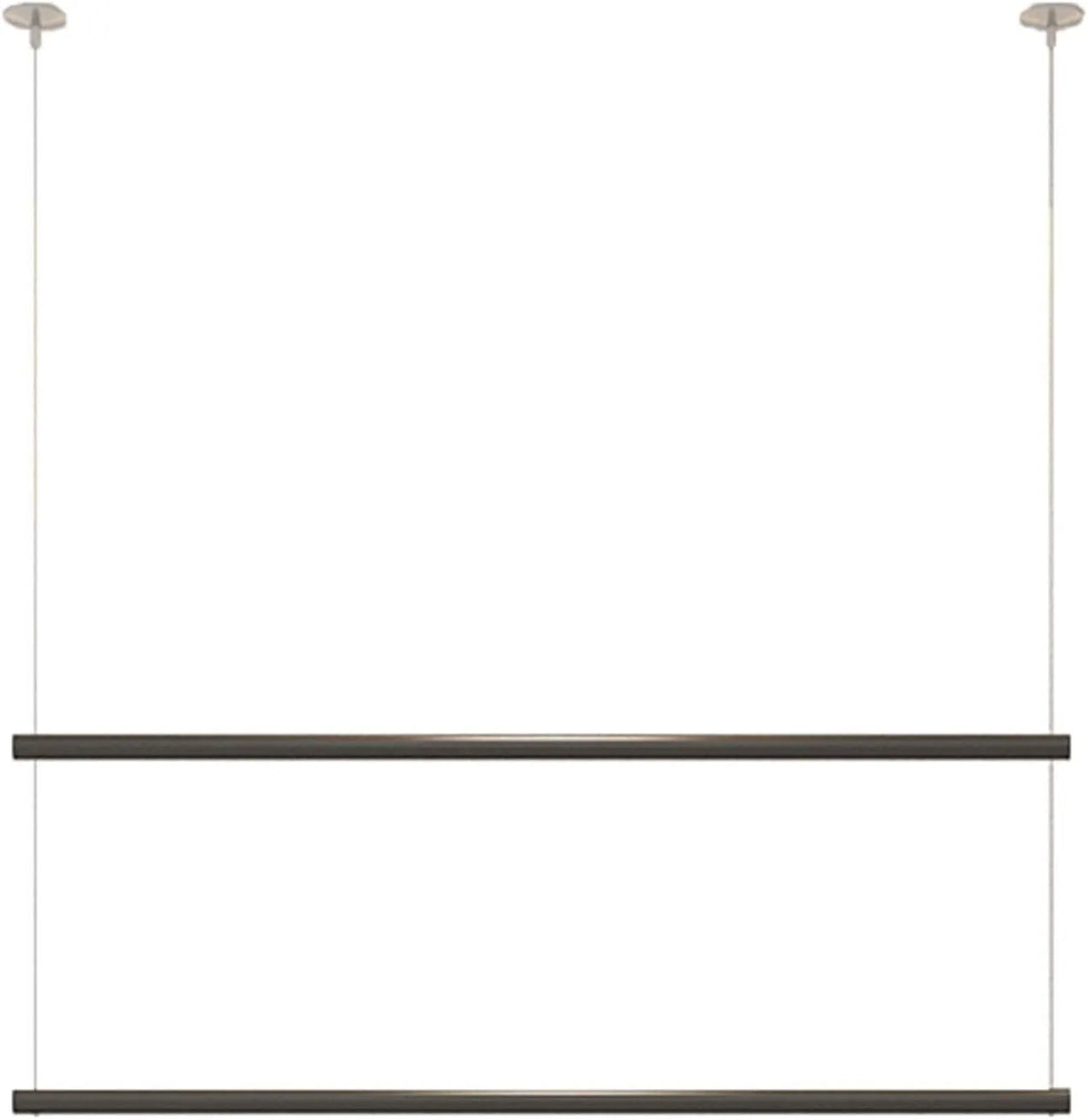 Generic, Oblečení police, Oblečení police pro obchody s oděvy, dvouvrstvé police na oděvy pro montáž na, Černá, 240 cm, 80 cm, 100 cm, 120 cm