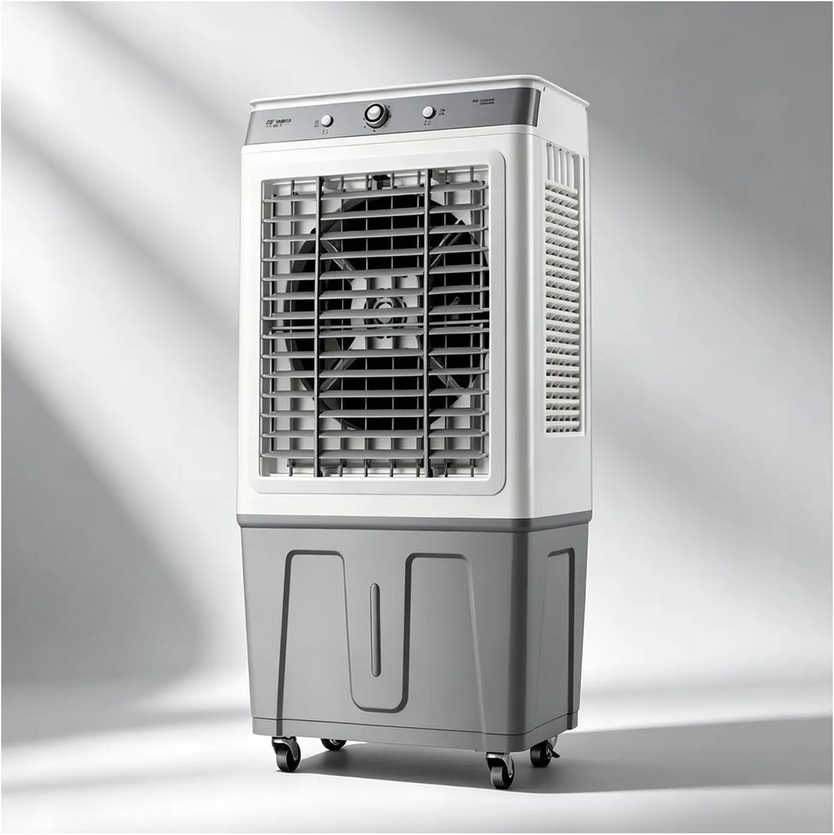 YFAURNDE, Odpařovací chladiče, Mobilní klimatizace, ventilátor s chlazením vody, vybaven 45 litrovou vodní, Bílá, 45 l, 42 x 31 x 81 cm