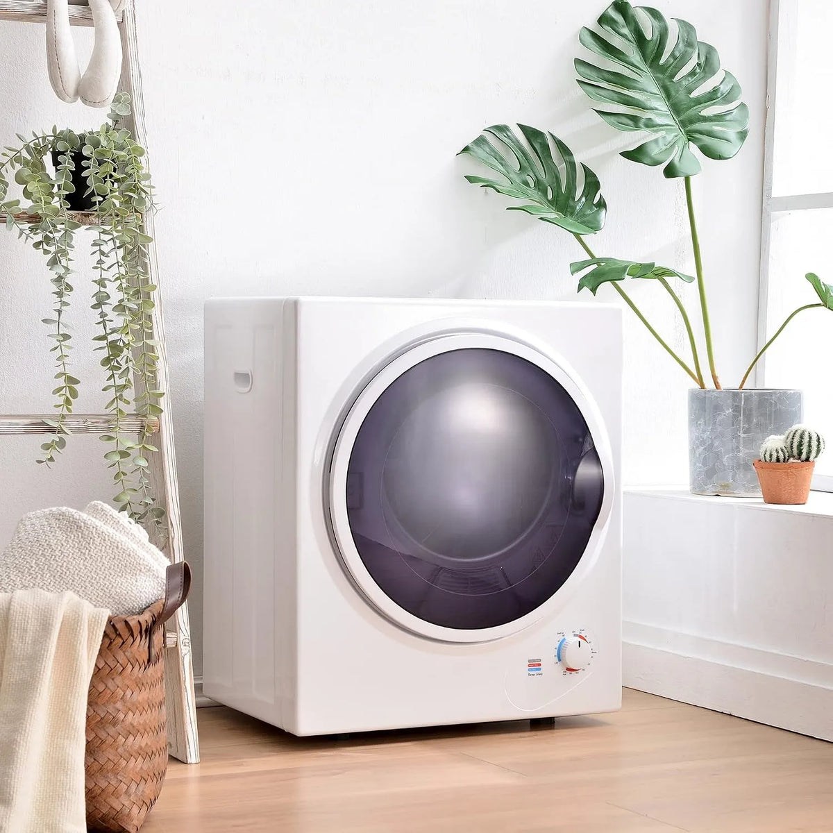 DRIXNO 5kg/Wei 850w/2, Odvětrávací sušičky, Sušička na vzduch, mini sušička na oblečení, 850w / 2.5kg / bílá / 50x42x59 cm, Bílá, 5kg, 850w