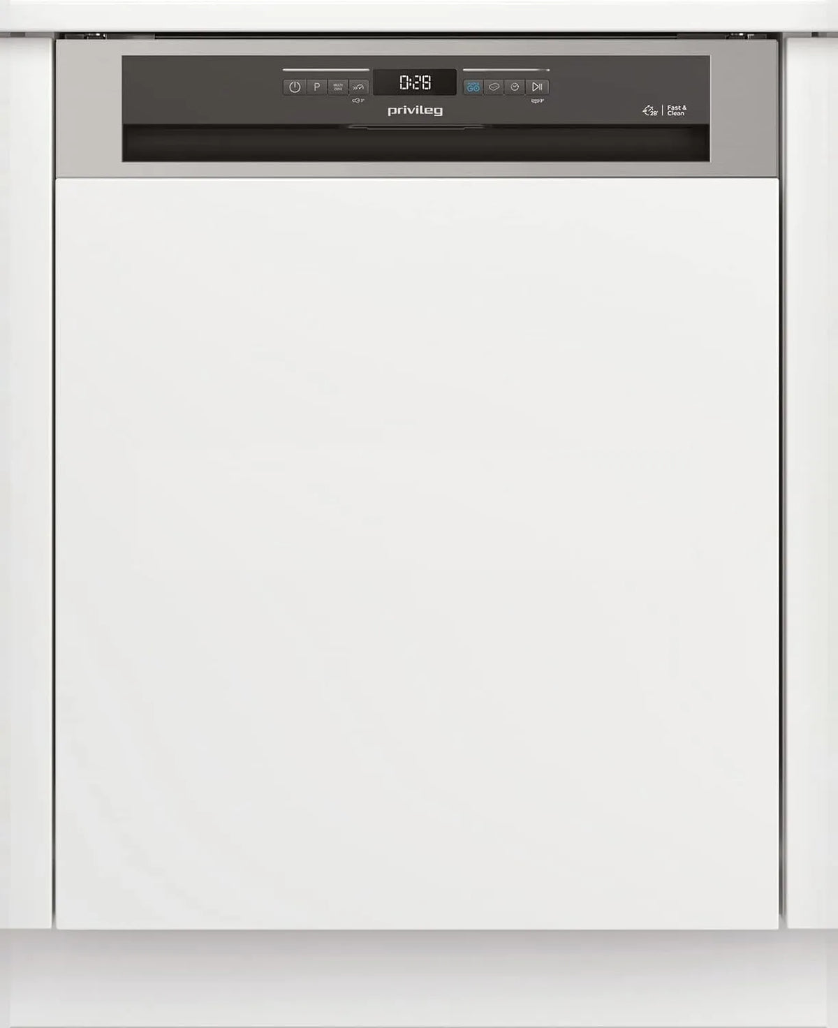 Privileg 3T131, Myčky nádobí, 60 cm, e RBO A F X Integrabilní myčka / 60 cm / 41 dB / Fast & Clean 28 '/ Auto dveře /, Stříbrná, 41 dB