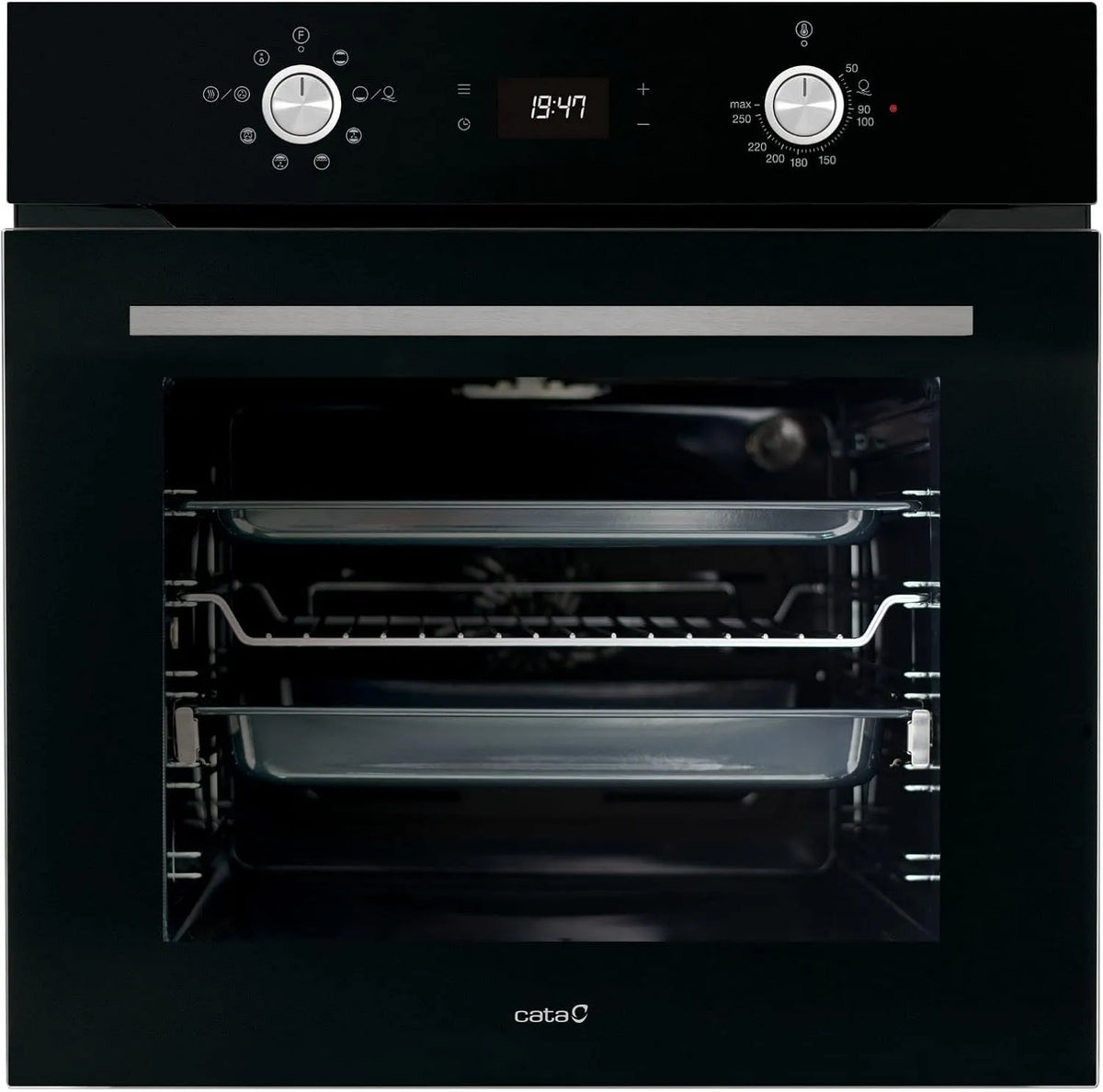 CATA, Trouby, MDS 7208 BK - Built- in troub Electric černá - Energy class A - AquaSmart, Černá, 72 L, 60 cm, 50 l