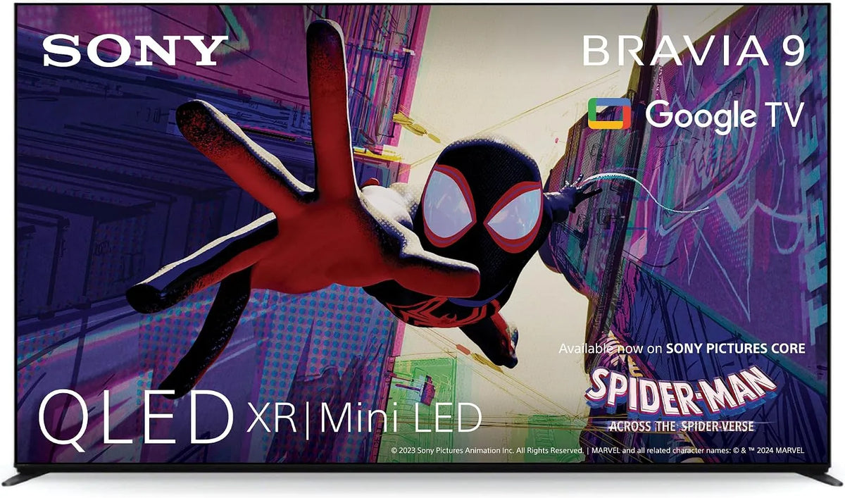 Sony, Televizory, BRAVIA 9 QLED (XR l Mini LED) 75 palců 4K HDR Google Smart TV (2024), Černá, QLED, Mini LED, 4K, 4V