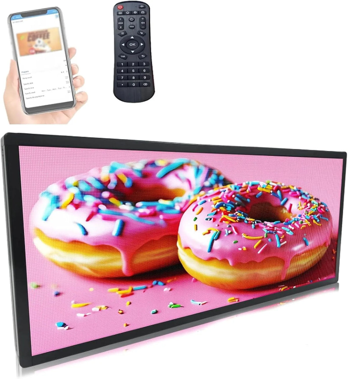 Oiyekntd 21.5in, LCD grafické displeje, LED displej, 18.5 '/ 21.5' / 23.6 '/ 27' / 32 '/ 43' / 50 '' Digitální billboard, Černá, 18.5 ', 21.5'