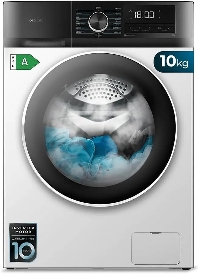Cecotec, Pračky, Pračka 10 kg Bolero DressCode 10500 Inverter A, Bílá, 10 kg