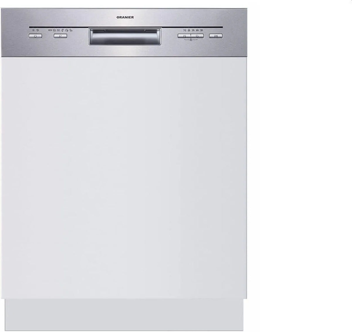 Oranier GSI460, Myčky nádobí, 60 cm, Částečně integrovatelné zařízení - v myčce nádobí, Stříbrná, 50 mm, 14 cm, 19, 5 cm