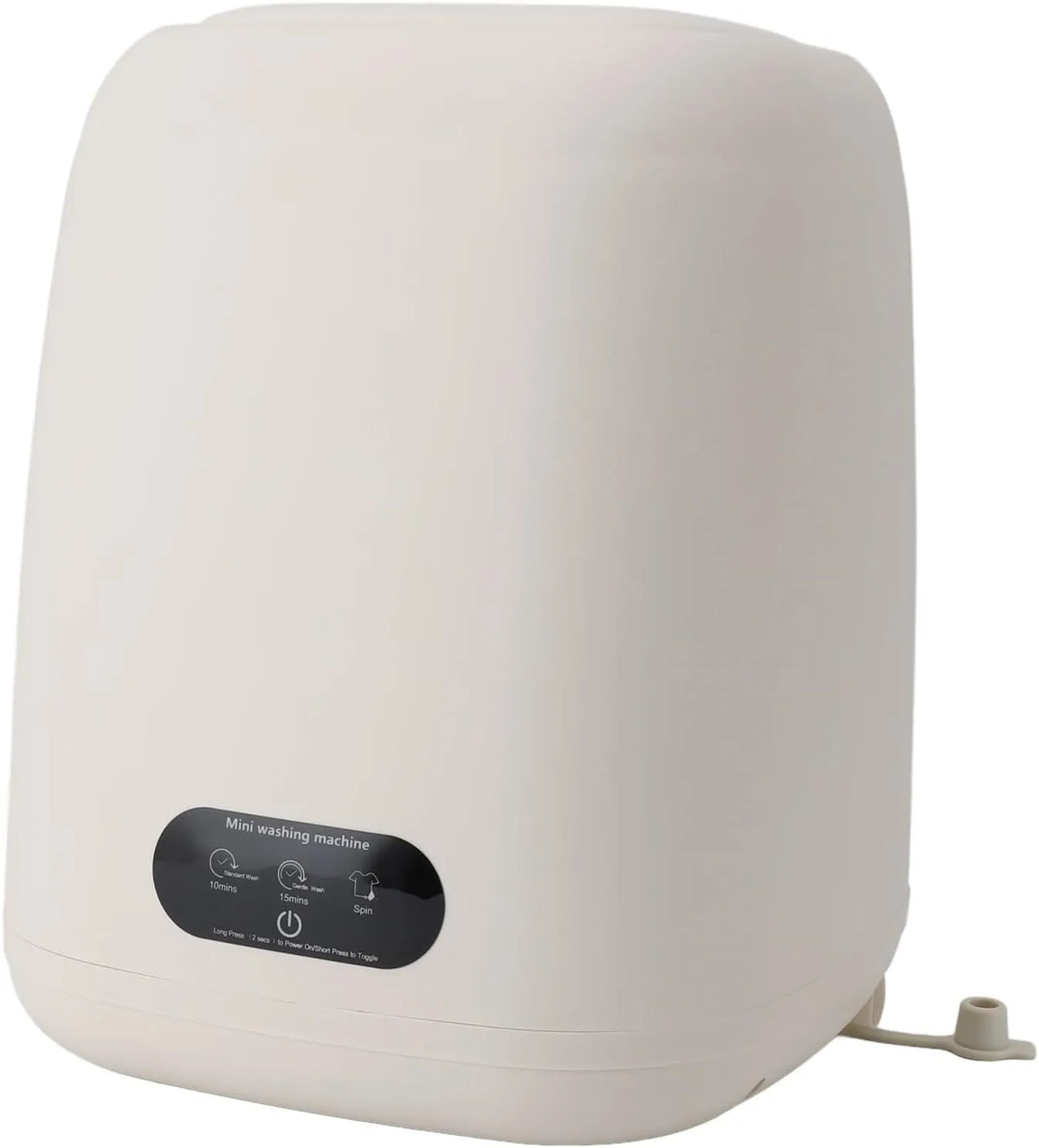 TOPINCN, Pračky, Kompaktní lehký stroj na praní, 9L Malá přenosná pračka, Snadné prádlo na praní, Bílá, 9L, 9.9 l, 240V, 5 x 25