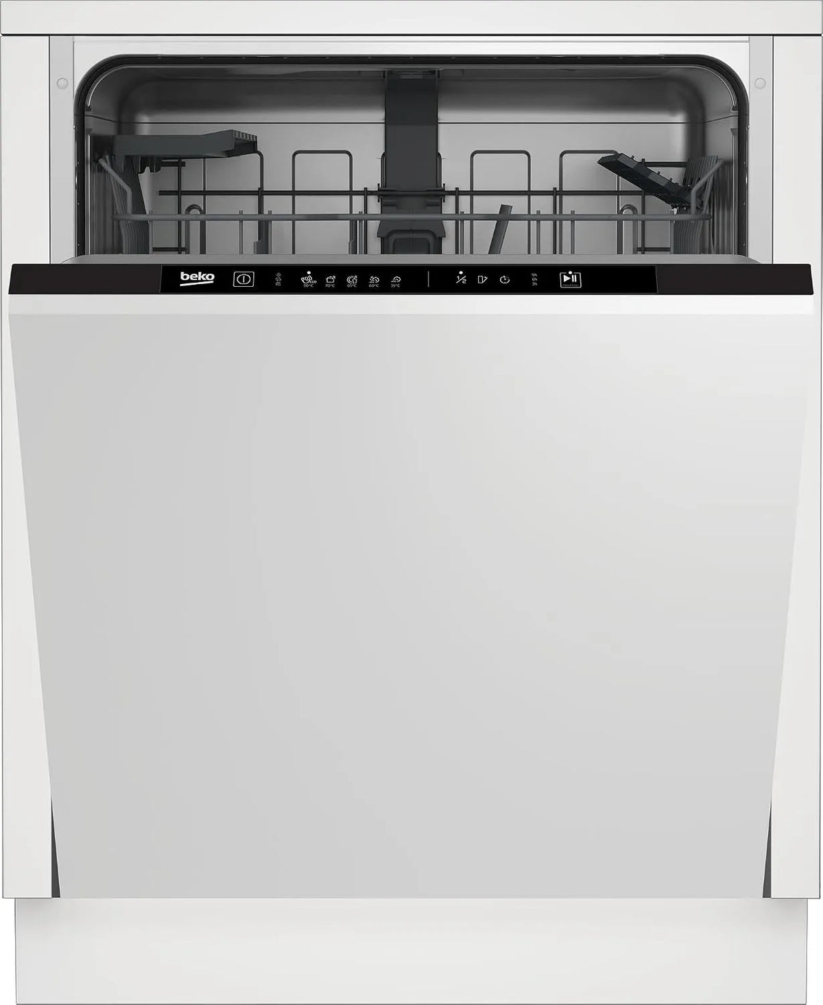 Beko BDIN16O44W, Myčky nádobí, 60 cm, myčka plně integrovaná, vestavěná do myčky 60 cm, 14 šitých stropů, Quick &, Stříbrná, 44W, 44 dB