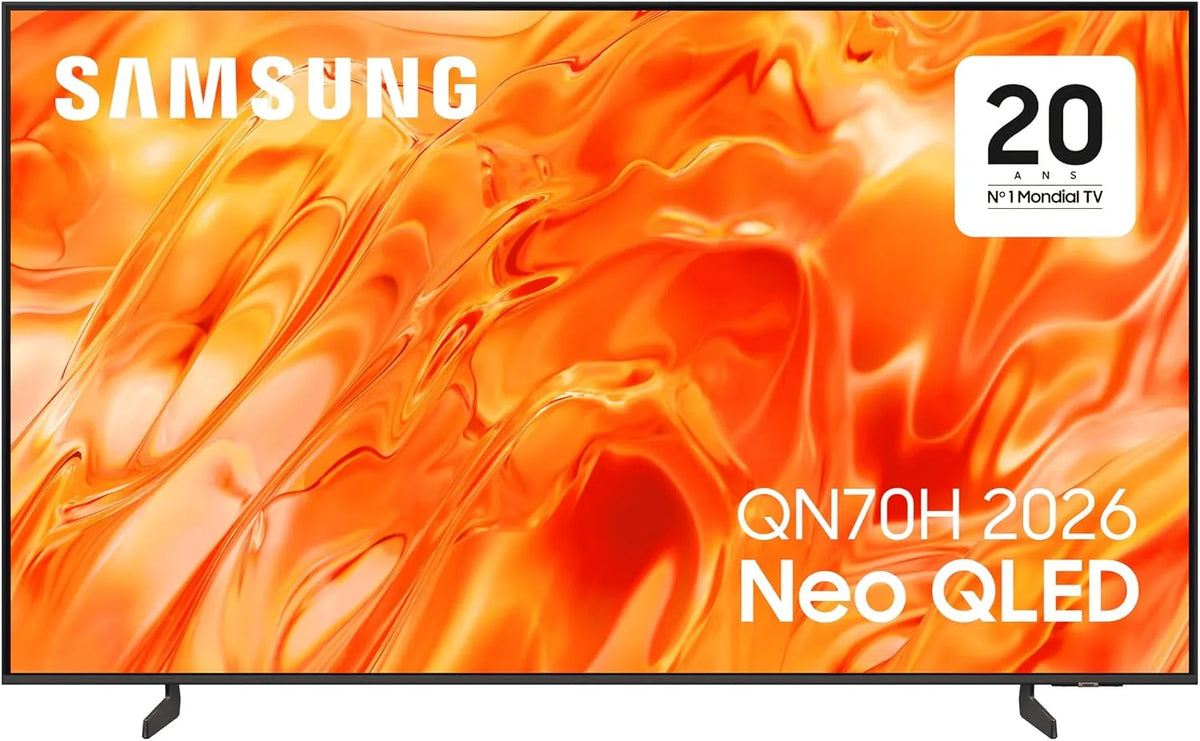 Samsung QN70H, Televizory, Smart TV 55 palců Mini LED neo QLED 4K, Quantum Mini LED, Real QLED barevný, Černá, Mini LED, QLED, 4K, 26mm