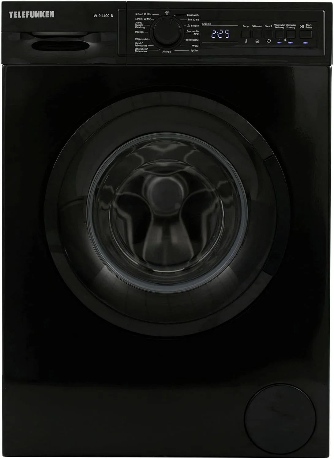 TELEFUNKEN W-9-1400-B, Pračky, pračka (9 kg / 1400 ot. / min.) s automatickým množstvím, AutoDog, měnič motor a, Bílá, 9 kg, 50 dB, 76 dB