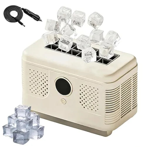 Generisch, Stroje na výrobu ledu, Přenosný stroj na led pro pult, 150 W mini mrazák, generuje 12 kostek ledu za 15, Bílá, 150 W, 12 l, 1, 9 kg