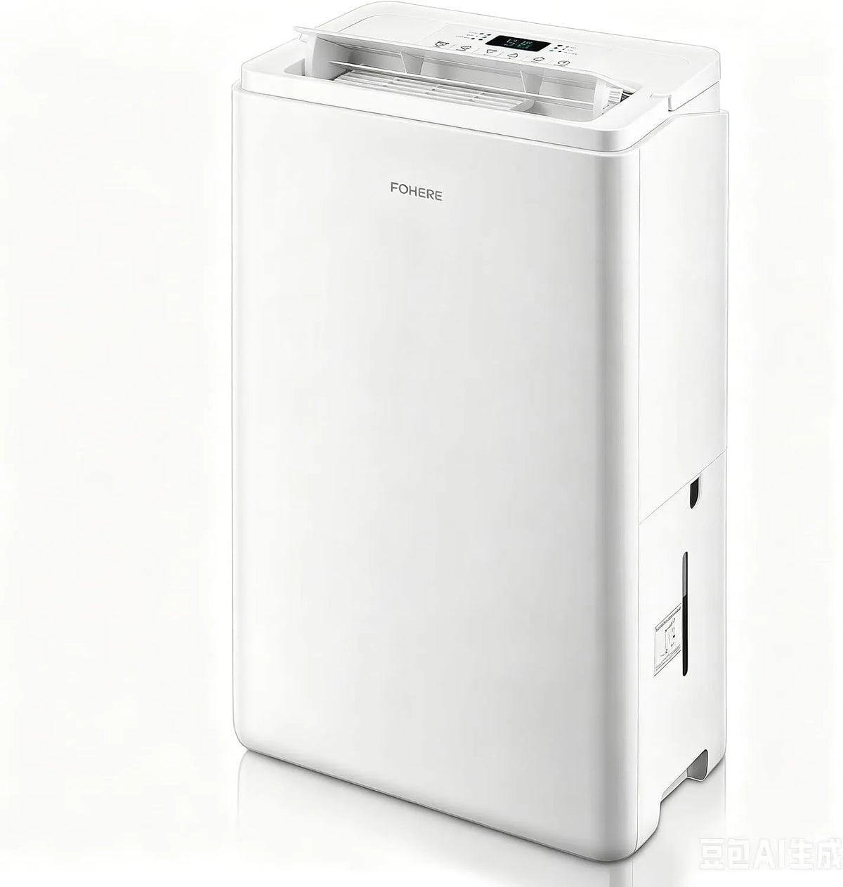 FOHERE L/24H 135m3, Odvlhčovače vzduchu, Odvlhčovač vzduchu s aplikací & WLAN, 30 L / 24H Smart Odvlhčovač vzduchu, Bílá, 30 L, 4.2L, 48 dB