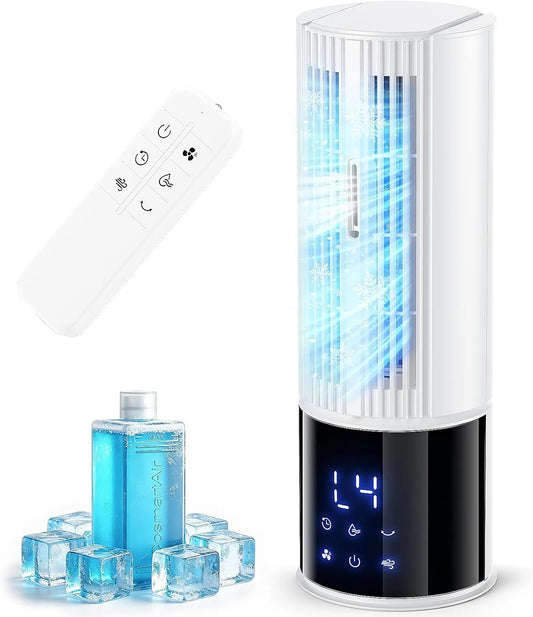 MaidellAir 6in1, Mobilní klimatizace, chladič vzduchu s 3 rychlostí, turbo režim, spící vítr, Bílá, 35 dB