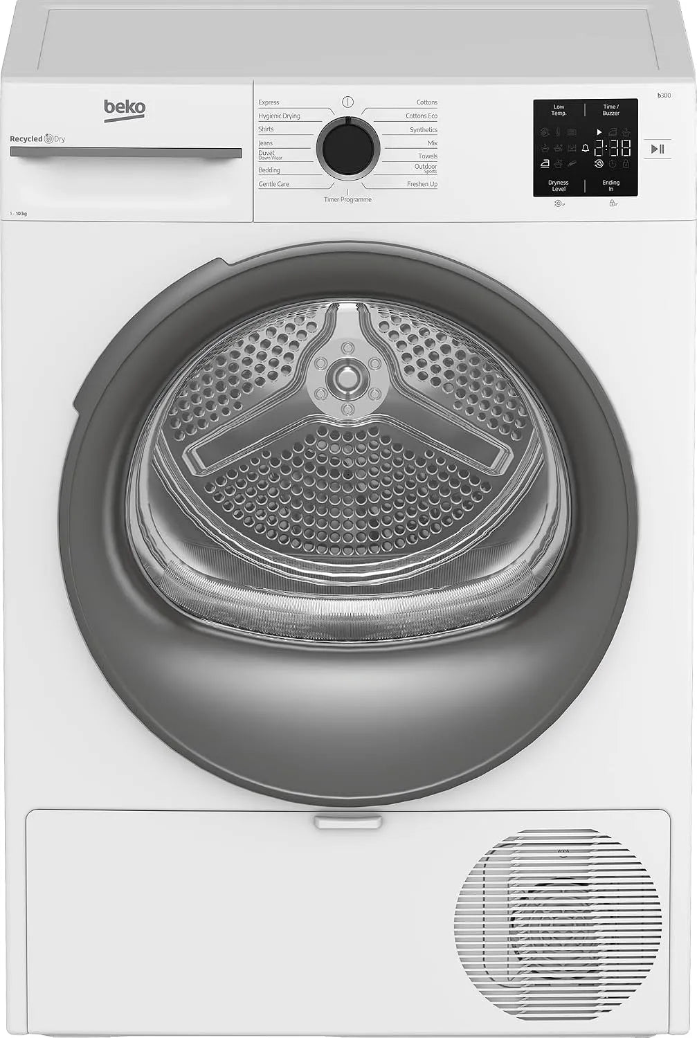 Beko BM3T30210W1, Sušičky s tepelným čerpadlem, sušička oblečení, 10 kg, přední nakladač tepelného čerpadla sušička, hygiena, Bílá, 30210W