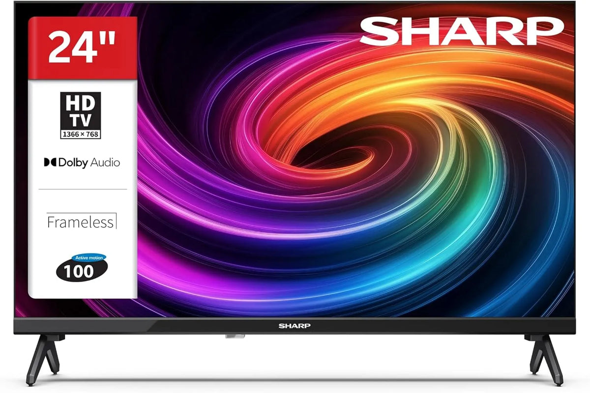 SHARP 24HA1705E, Televizory, TV 24 palců (60 cm) LED TV s HD- ready rozlišením, Černá, 60 cm