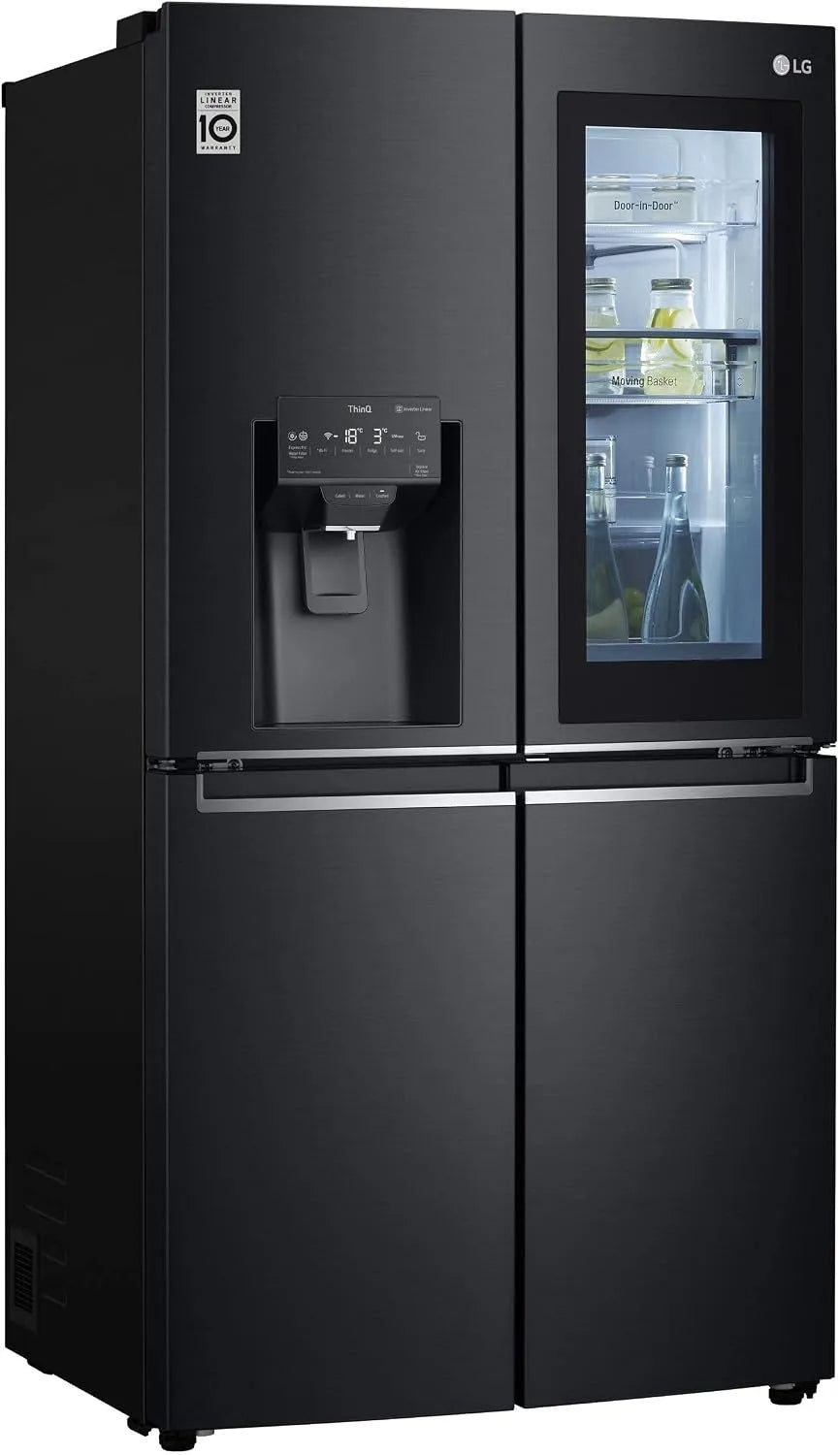 LG GMX945MC9F, Omáčky, Electronics Multi dveře s vodní a ledovou dipenserem No Frost 638 Litres Matte, Černá, 638 L, 563.0 l, OLED, Mini LED