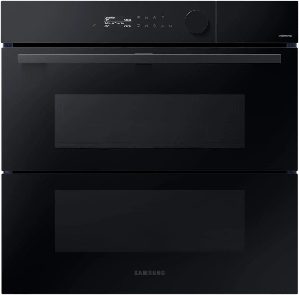 Samsung, Trouby, DualCook Flex Built- v Pečivo, 76 l, Pyrolýza, Černé sklo, Série 5, Černá / stříbrná