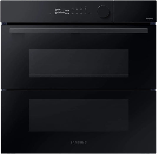 Samsung, Trouby, DualCook Flex Built- v Pečivo, 76 l, Pyrolýza, Černé sklo, Série 5, Černá / stříbrná