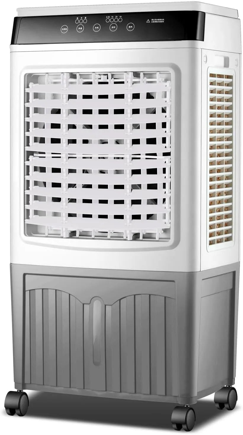 Generisch, Mobilní klimatizace, Chladič s odsávačem vody 40L, 120 ° oscilace, 3 režimy & rychlosti, 7H časovač, Bílá, 40L, 30l, 4 v