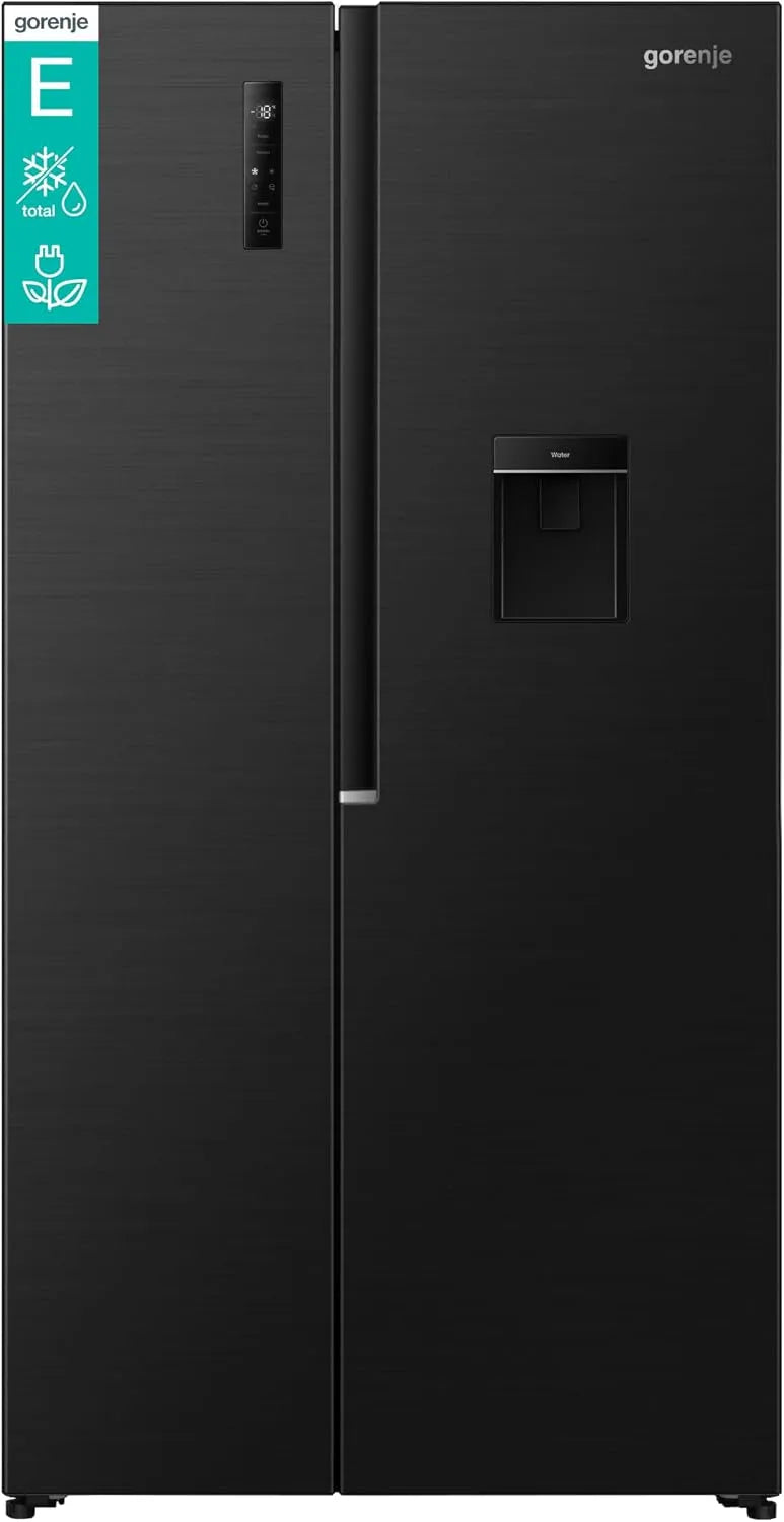 Gorenje NRS917E41BXWD, Kombinované chladničky s mrazákem, 39dB/ 541L/ Lednička / Mrazicí box / 541L / 39dB / EEK: E / NoFrost Plus /, Černá, 39dB