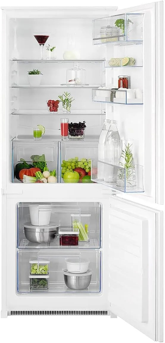 AEG, Kombinované chladničky s mrazákem, budova v lednici, 217 litrů netto kapacita, 1446 mm výšková, bílá, 217 l, 1446 mm, 144, 6 cm
