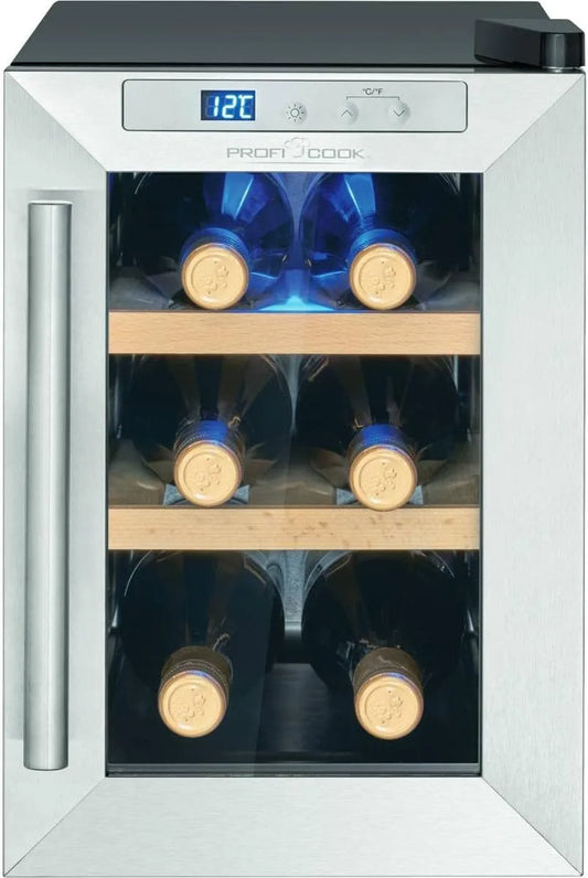 Profi Cook, Vinotéky, ProfiCook Lednice na víno, Černá, 1231 l, 17l, 6 l, 0, 75 l