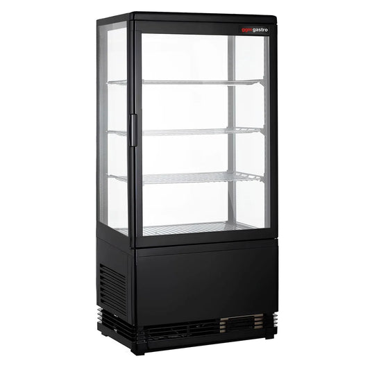 GGM Gastro, Chladicí vitríny, Stolní Panorapatriny 68L 428mm, Šedá, 68L, 428mm, 386 mm, 880 mm