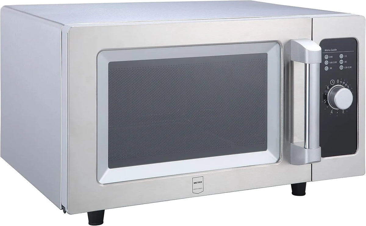 METRO Professional GMW1125-K, Samostatné mikrovlnné trouby, mikrovlnná trouba, nerezová ocel, 51.1 x 43 x 31.1 cm, 1000 W / 230 V, 25 L, Stříbrná