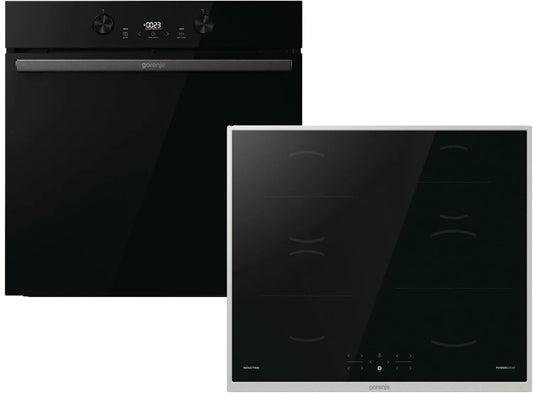 Gorenje BOS6737E20FBG GI6401BX, Sety sporáku a trouby, Dark Pepper Set SID - trouba + samostatná indukční varná deska, Černá, 60 cm, 77 l