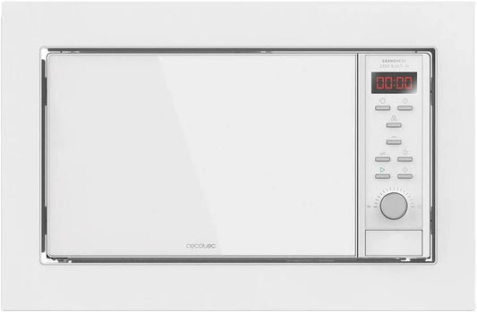 Cecotec, Mikrovlnné trouby s grilem, Instalace - Mikrovlnná digitální GrandHeat 2350 Postavený - v bílém, 900W, Bílá, 23 l, 1000 W, 27 cm
